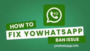 How to Fix YoWhatsApp Ban Issue